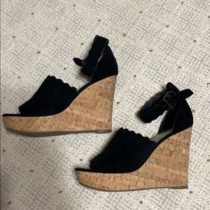 Black and cork wedges